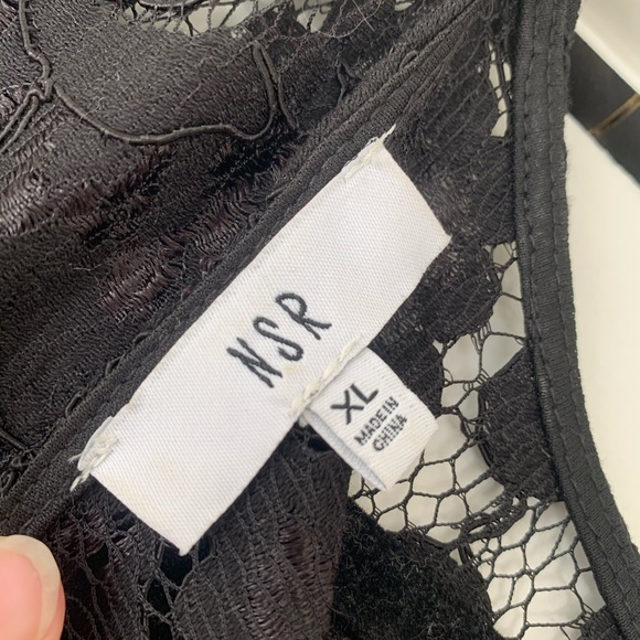 NSR Lace Midi Dress with Sheer Waist, Size XL - Picture 7 of 10